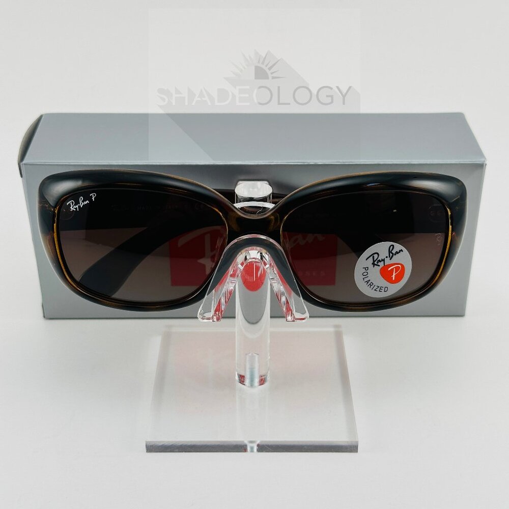 NEW Ray-Ban Jackie Ohh Tortoise Brown Frame Gradient Polarized Lens RB4101 58-17